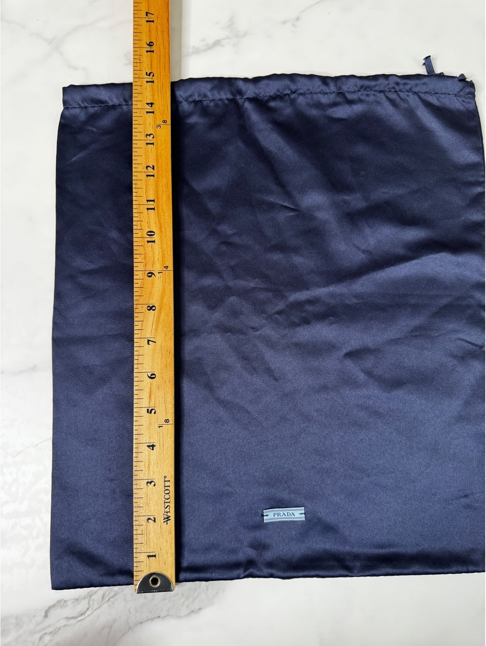 Prada Shoes Pouch Storage Bag Dust Cover Travel Shoe Pouch Drawstring 13" x 15"